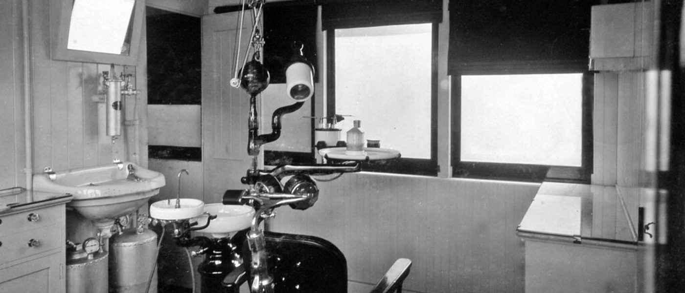 A dental treatment room, illustrating why reception cannot always answer the phone